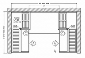 Overhead View - Commercial Custom Wine Cellars Chicago