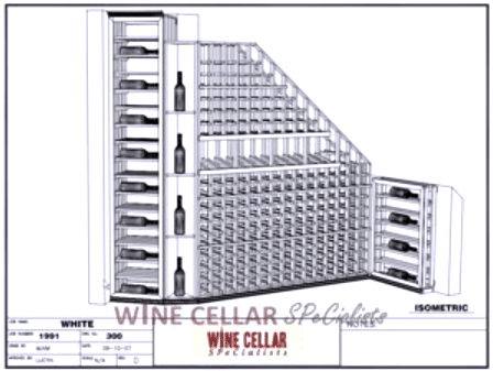 Waterfall Wooden Wine Racks System