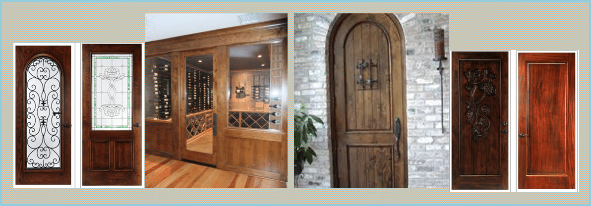 Wood Wine Cellar Doors