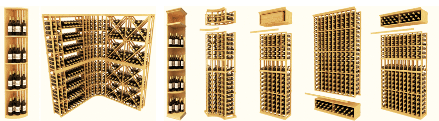Wooden Wine Racks Kits 